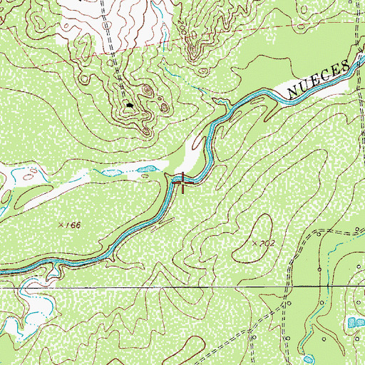 Topographic Map of Paisano Ranch Dam, TX