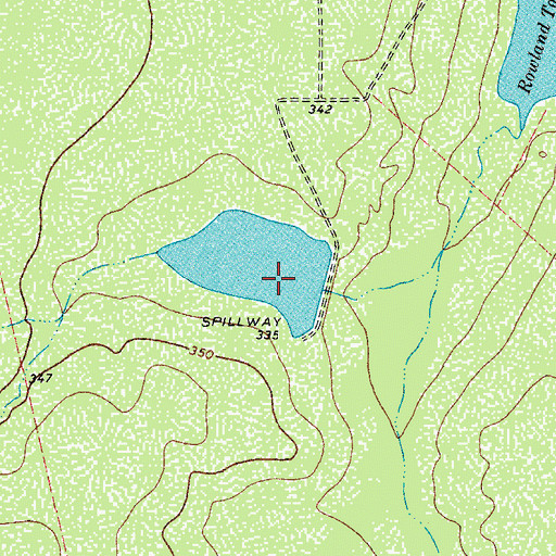 Topographic Map of Jessie May Lake Number 2 Dam, TX