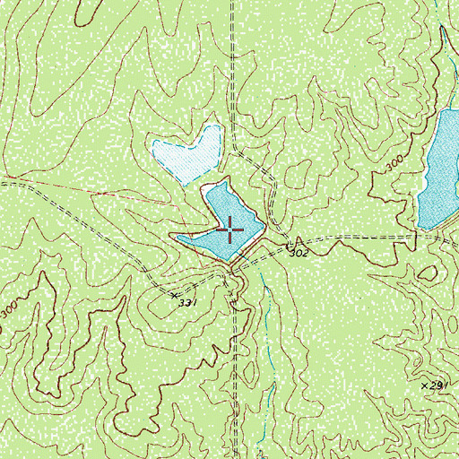 Topographic Map of Bob Hinces Lake Number 3, TX
