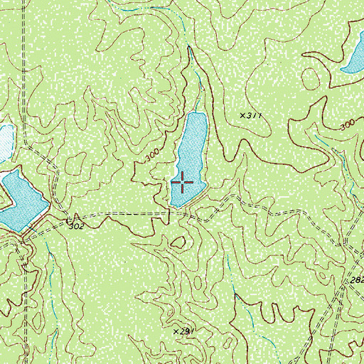 Topographic Map of Bob Hinces Lake Number 2, TX