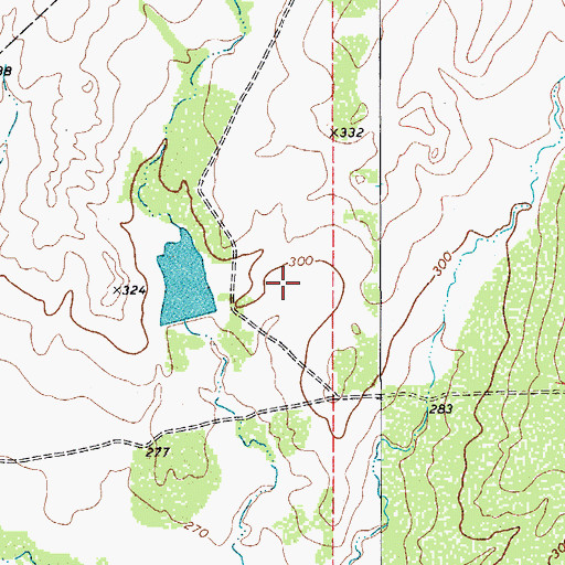 Topographic Map of Bob Hinces Lake Number 4 Dam, TX