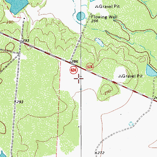 Topographic Map of House Lake, TX