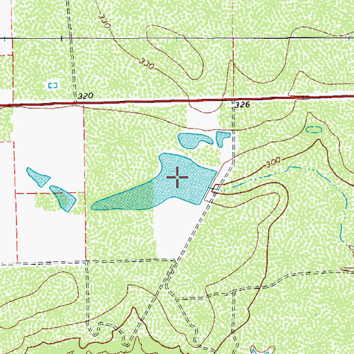 Topographic Map of Montgomery Lake, TX