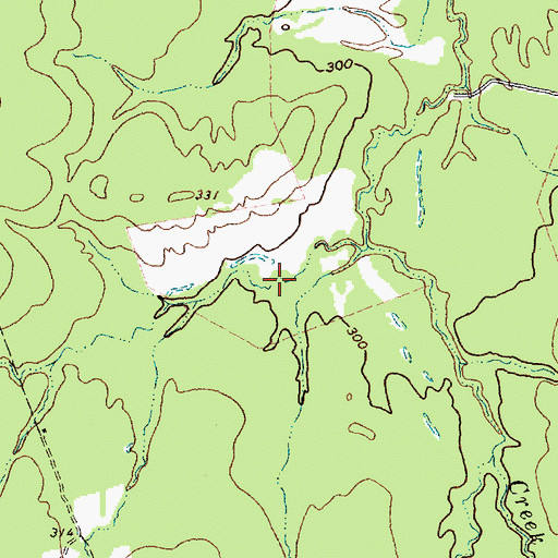 Topographic Map of Eichenour Lake, TX
