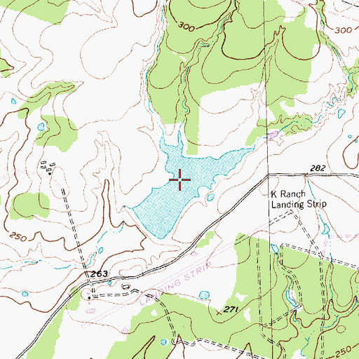Topographic Map of K-Ranch Lake, TX