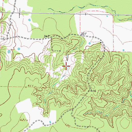 Topographic Map of Barnard Draw Lake, TX