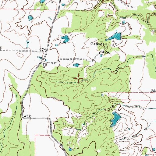 Topographic Map of Jan-Kay Lake Dam, TX