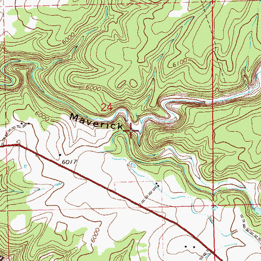 Topographic Map of Little Maverick Draw, CO