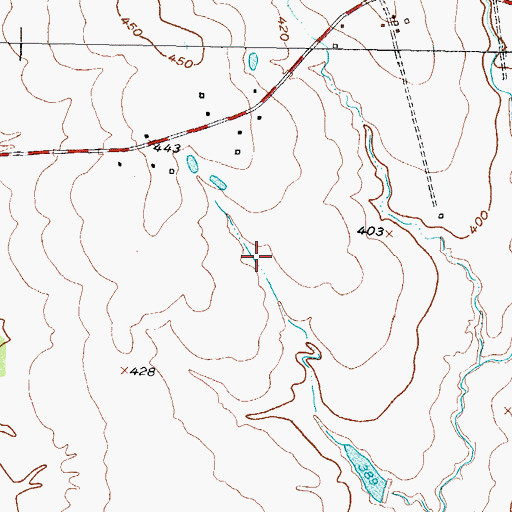 Topographic Map of Bentsen Lake, TX