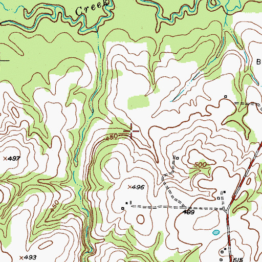 Topographic Map of Rogers Lake, TX