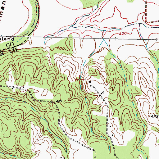 Topographic Map of Hall Lake, TX