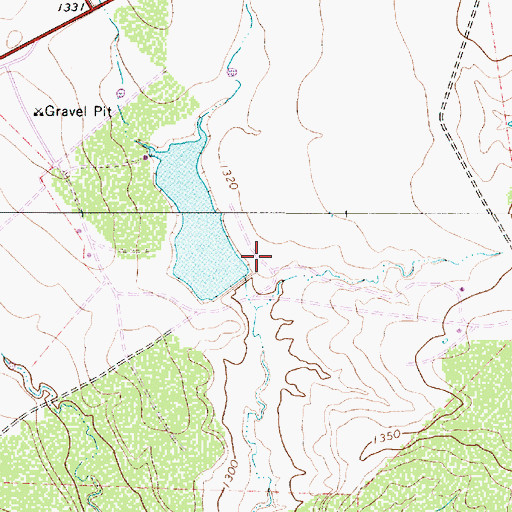 Topographic Map of Stassney Lake Dam, TX