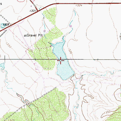 Topographic Map of Stassney Lake, TX