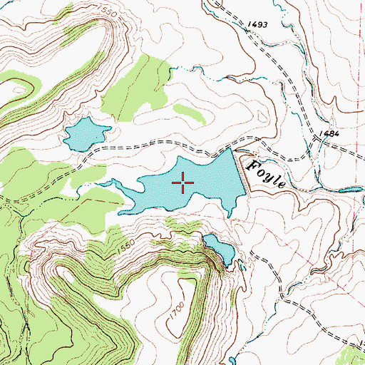 Topographic Map of Nail Lake Number 2, TX
