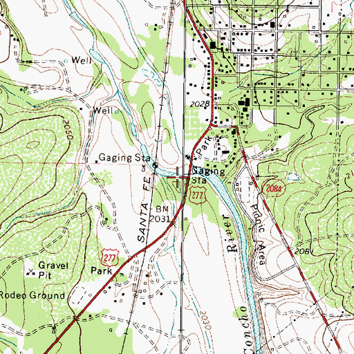 Topographic Map of Jones Dam, TX