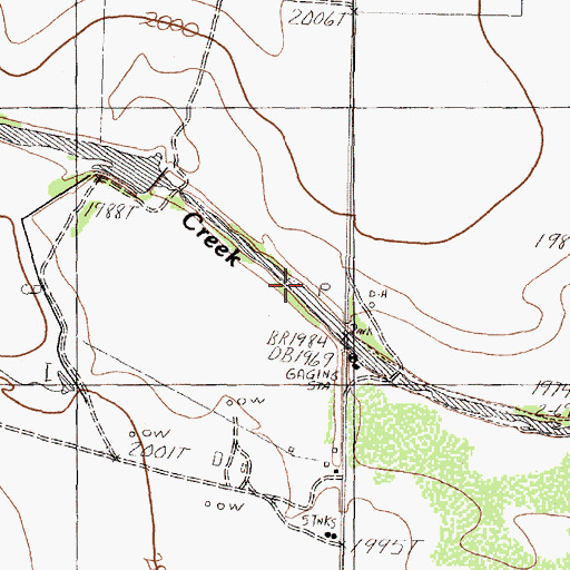 Topographic Map of Rust Reservoir, TX