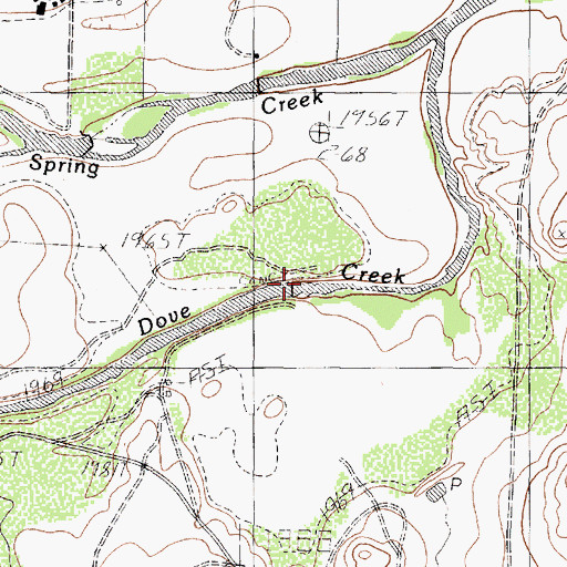 Topographic Map of Fry Dam, TX