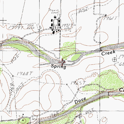 Topographic Map of Ripple Dam, TX