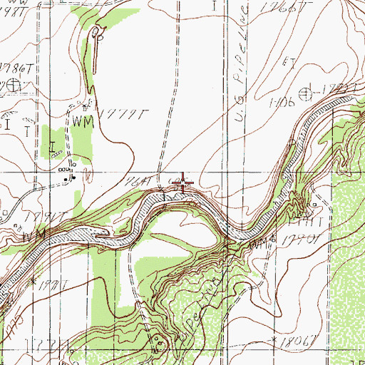 Topographic Map of Kaase Reservoir, TX