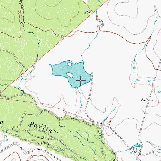 Topographic Map of 74 Ranch Dam Number 1, TX