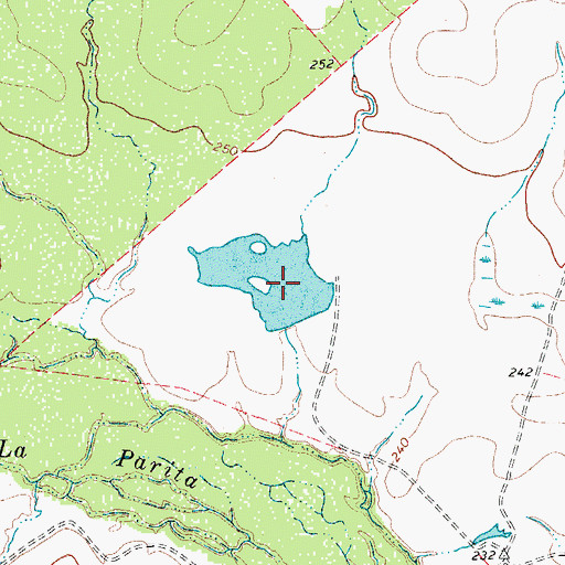 Topographic Map of Lake Number 1, TX