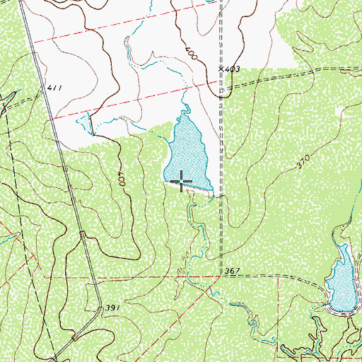 Topographic Map of T H Cattle Company Dam, TX