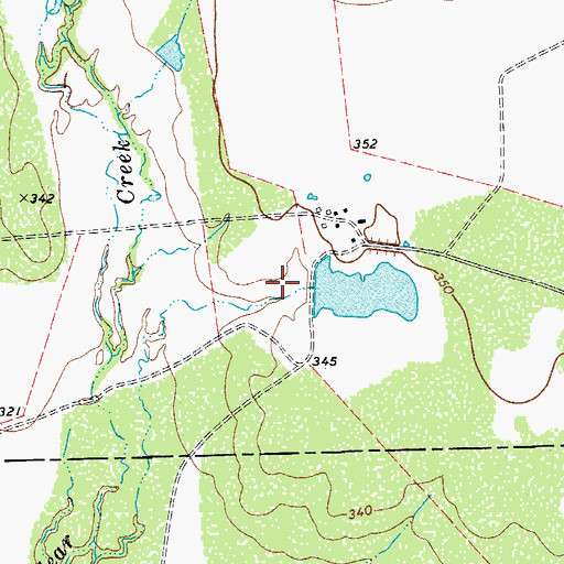Topographic Map of House Dam Number 2, TX
