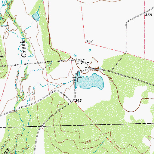 Topographic Map of Lake Number 2, TX