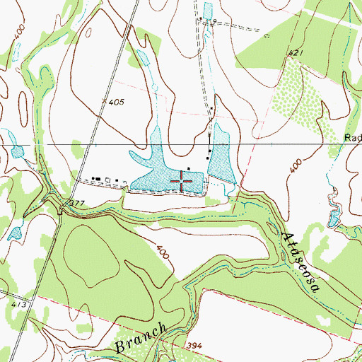 Topographic Map of Scheidt Lake, TX