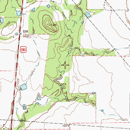 Topographic Map of Soil Conservation Service Site 4 Dam, TX