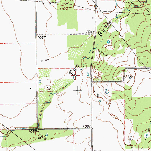 Topographic Map of Soil Conservation Service Site 5 Dam, TX