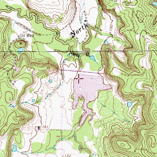 Topographic Map of Soil Conservation Service Site 28a Dam, TX