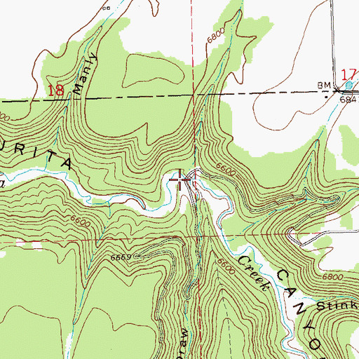 Topographic Map of McKee Draw, CO