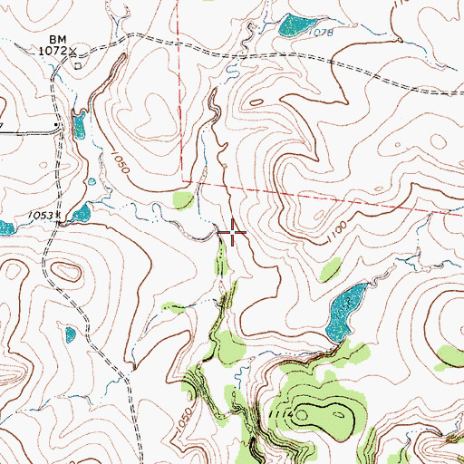 Topographic Map of Craft Lake Dam, TX