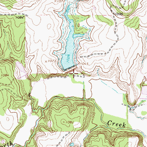 Topographic Map of Soil Conservation Service Site 13 Dam, TX