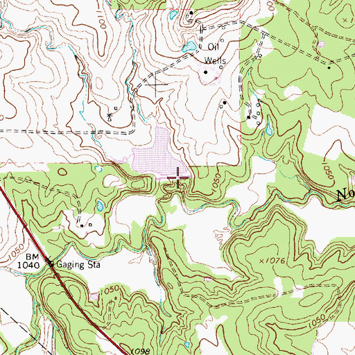 Topographic Map of Soil Conservation Service Site 15 Dam, TX