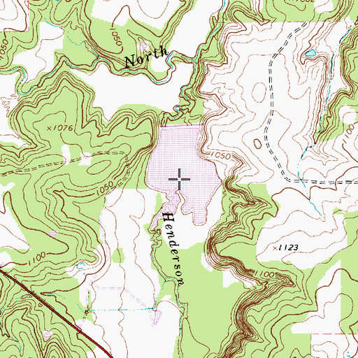 Topographic Map of Soil Conservation Service Site 16 Reservoir, TX