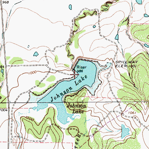 Topographic Map of Soil Conservation Service Site 18 Dam, TX