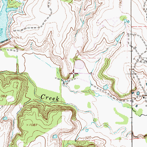 Topographic Map of Soil Conservation Service Site 31 Dam, TX