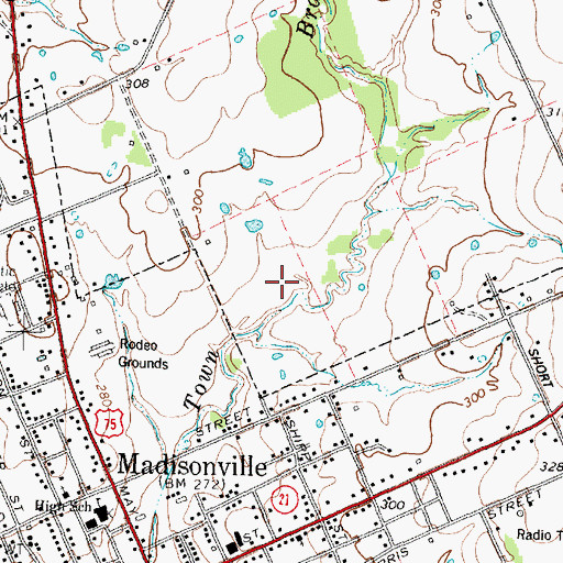 Topographic Map of Soil Conservation Service Site 1 Dam, TX
