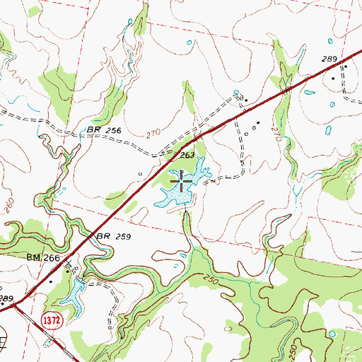 Topographic Map of Osborne Lake, TX