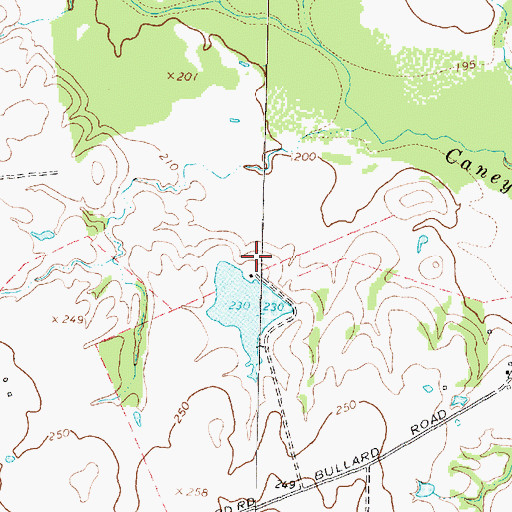 Topographic Map of Stewart Lake Dam, TX