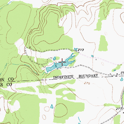 Topographic Map of Wallace Lake, TX
