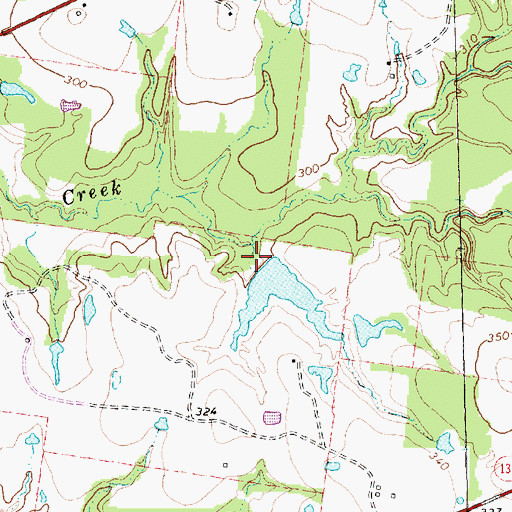 Topographic Map of Stillwagon Lake Dam, TX