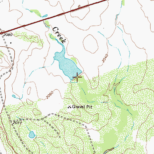 Topographic Map of Odom Currie Wylie Estate Lake Number 1 Dam, TX