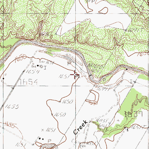 Topographic Map of Kuhn Lake, TX