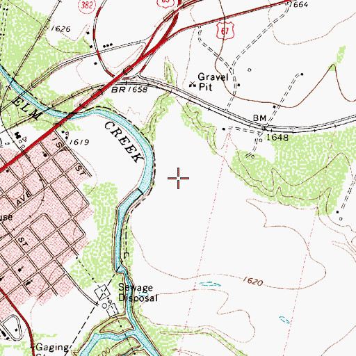 Topographic Map of Lee Lake, TX