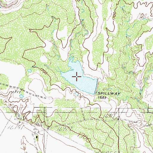 Topographic Map of Currie Lake, TX