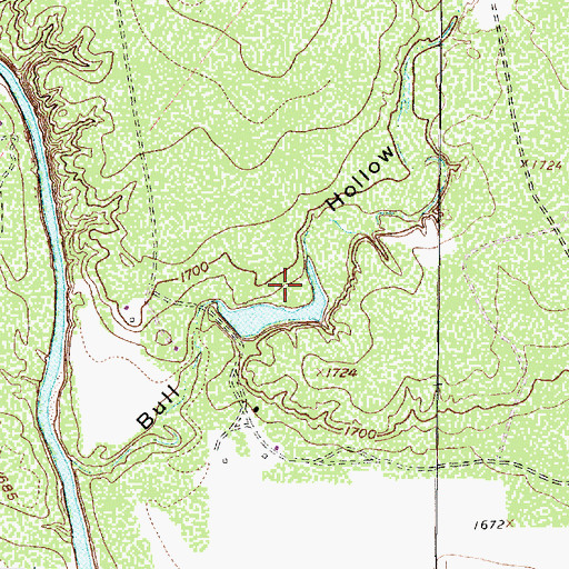 Topographic Map of Lloyd Lake, TX
