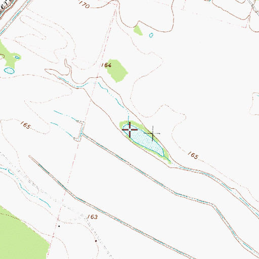 Topographic Map of Coon Dam 2, TX